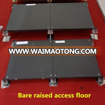 OA raised floor system with engineered flooring