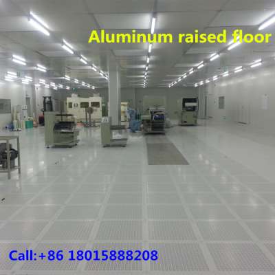 Aluminum raised access flooring