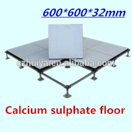 Calcium sulphate pedestal raised floor